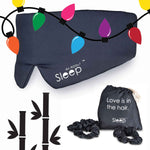 bamboo sleep mask and bamboo hair scrunchies Christmas gift